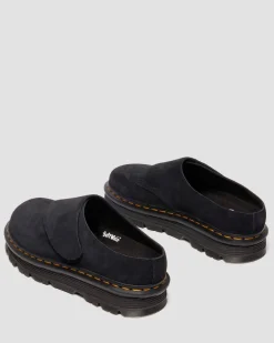 Zebzag Anywair Wildleder Mules in Schwarz
