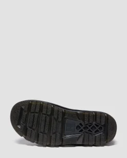 Zebzag Laceless Slip On Leder Stiefel in Schwarz