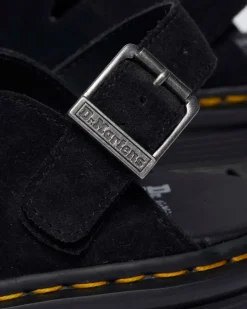 Zebzag Wildleder Casual Slingback Plateau Mules in Schwarz