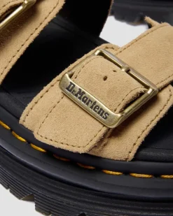 Zebzag Wildleder Sandalen in Tan