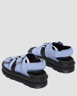 Zebzag Wildleder Sandalen in Cornflower Blau