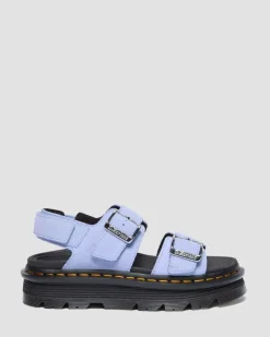 Zebzag Wildleder Sandalen in Cornflower Blau