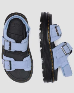 Zebzag Wildleder Sandalen in Cornflower Blau