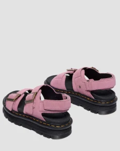 Zebzag Wildleder Sandalen in Dusty Rose Pink