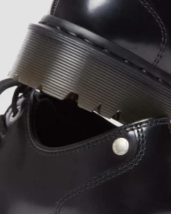 Zeffir 3-Ösen Hair-On Leder Bex Schuhe in Schwarz